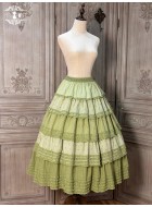 Miss Point Sunflower Gardening Skirt(Reservation/2 Colours/Full Payment Without Shipping)